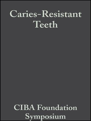 cover image of Caries-Resistant Teeth